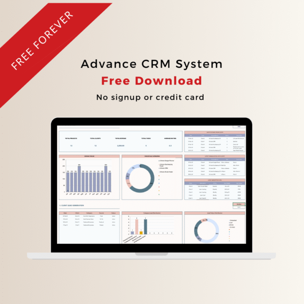 Free CRM System Excel